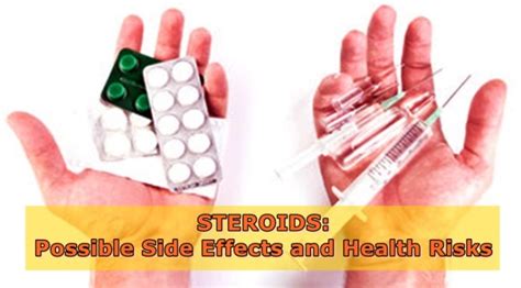 Steroids Possible Side Effects And Health Risks