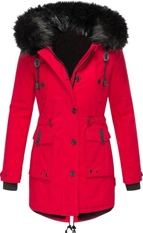 Amz Women S Warm Faux Fur Hooded Parka Coat Shopstyle