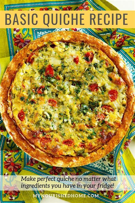 I Love This Basic Quiche Recipe It Is Easy To Remember And I Can Make