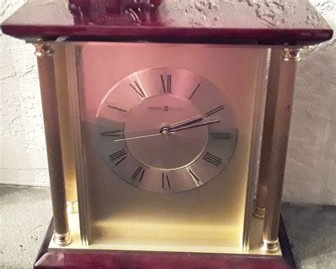 Lot Howard Miller Mantle Clock Quartz Movement