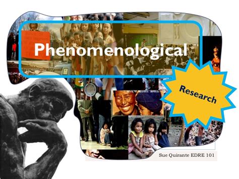 The plan is the overall scheme or program of the research. Phenomenological Research