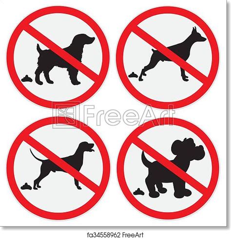 Free Art Print Of No Dog Poop Signs No Dog Poop Signs Icon Freeart