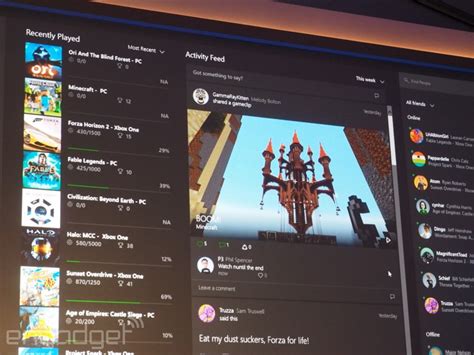Los Juegos En Windows 10 Se Vuelven Más Sociales Con Xbox Engadget