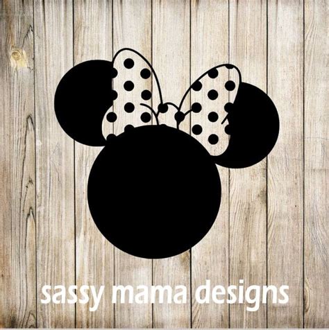 Minnie Mouse Polka Dot Bow Svg Png Gsp Design Instant Etsy