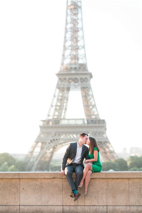 engagement session eiffel tower paris french grey photography