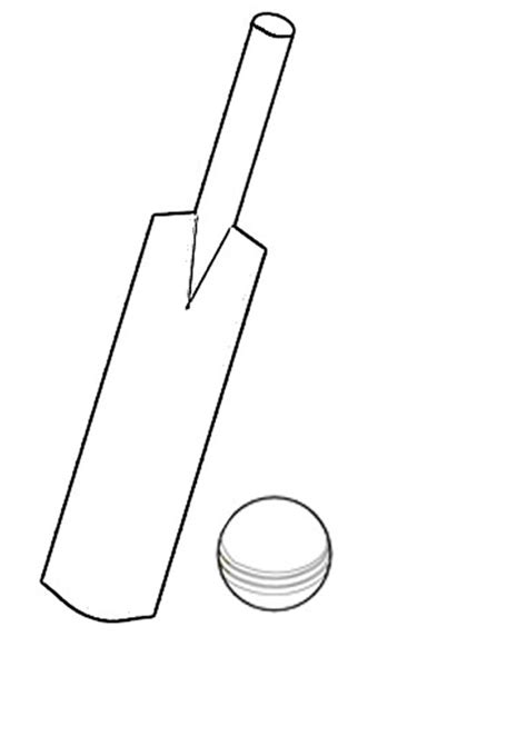 The blade has a maximum width of 108 millimetres (4.25 inches) and the whole bat has a maximum length of 965 millimetres (38 inches). Cricket Bat Drawing at PaintingValley.com | Explore ...