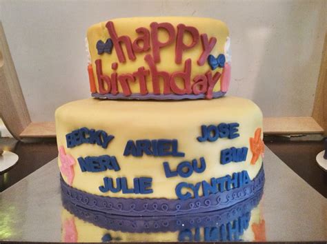Birthday Cake For Multiple People Cake Cake Decorating Love Cake