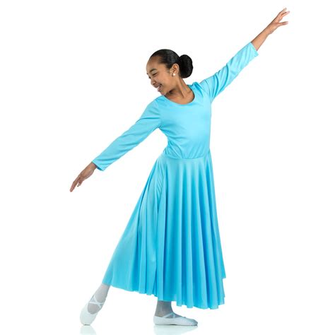 Danzcue Praise Full Length Long Sleeve Child Dance Dress Wsd102c 3149