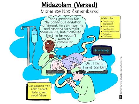 Versed Cj Miller Pharmacology Nursing Nursing Mnemonics