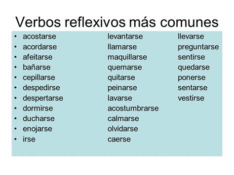 Qué Son Los Verbos Reflexivos En Español ¡aquí Los Tienes