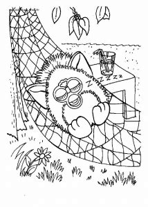 Furby toy coloring pages for kids, printable free. Coloriage Furby - Coloriages pour enfants