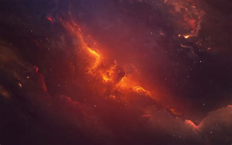 Hd Wallpaper Space Dark Phoenix Orange Nebula Universe Wallpaper
