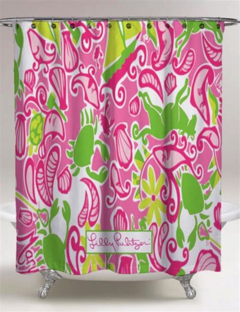 Lilly Pulitzer Custom Shower Curtains Custom Shower Personalized Shower Curtain