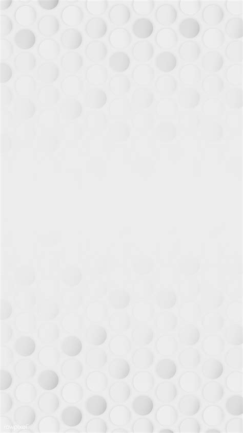 White And Gray Seamless Round Pattern Mobile Phone Wallpaper Vector
