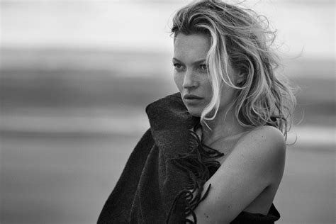 Kate Moss Gets Nearly Naked For A New Cashmere Company Observer