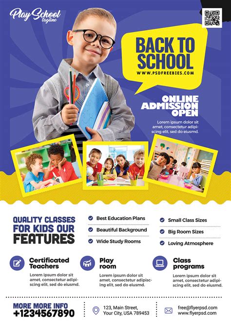 School Kids Admission Open Flyer Psd Template Preview Flyer Psd
