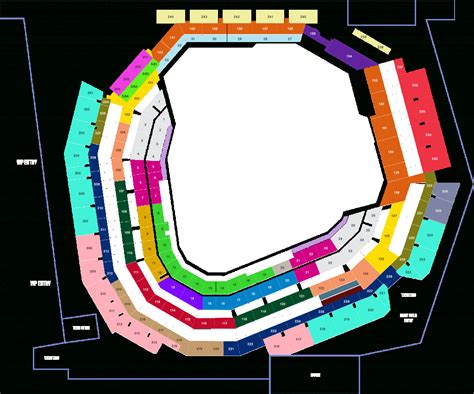 Texas Stadium Seat Map