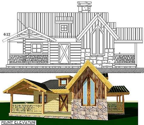 Plan Lsg13324ww 2 Bedroom 2 Bath Log Home Plan