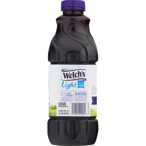 Welchs Juice Beverage Light Concord Grape 64 Fl Oz Instacart