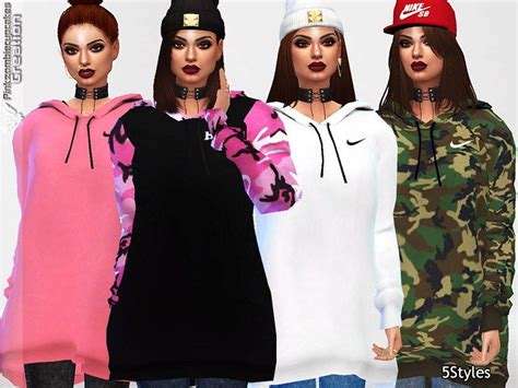 Oversized Hoodie Collection Mesh Required Sims 4 Sims
