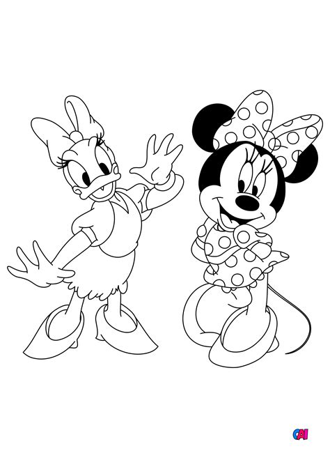 Verser Le Commandant Impensable Coloriage A Imprimer Mickey Et Minnie