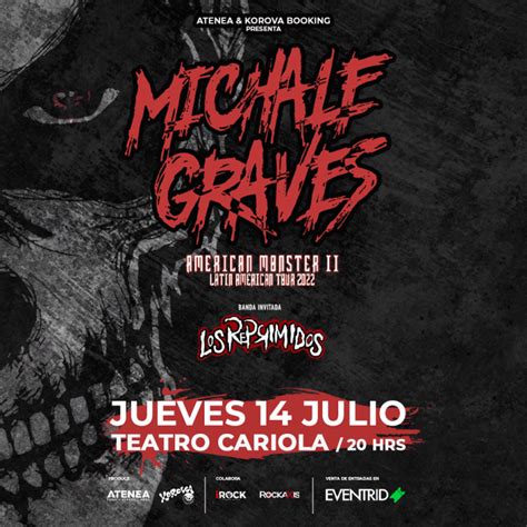 Michale Graves En Chile Fecha Lugar Y Entradas Para Escuchar Los Clásicos De Misfits — Futuro