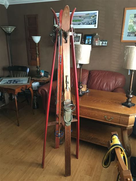 Old Hickory Ski Coat Rack Diy Coat Rack Ski Decor Ski Rack