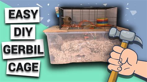 How To Make Your Own Easy Diy Gerbil Cage Youtube