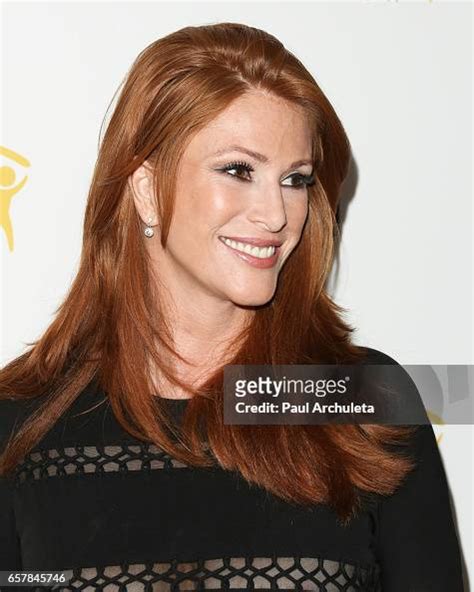 Fashion Model Actress Angie Everhart Attends The 8th Annual News
