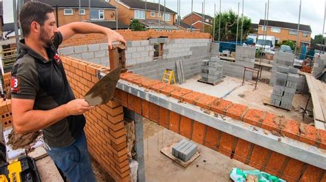 Bricklaying Soldier Course Over A Lintel Part 6