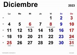 Calendario 2023 Fechas Importantes De Diciembre - IMAGESEE