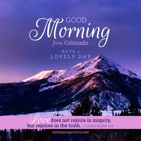 Good Morning From Colorado