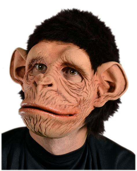 Monkey Mask With Fake Fur Chimpanzee Mask Karneval Universe