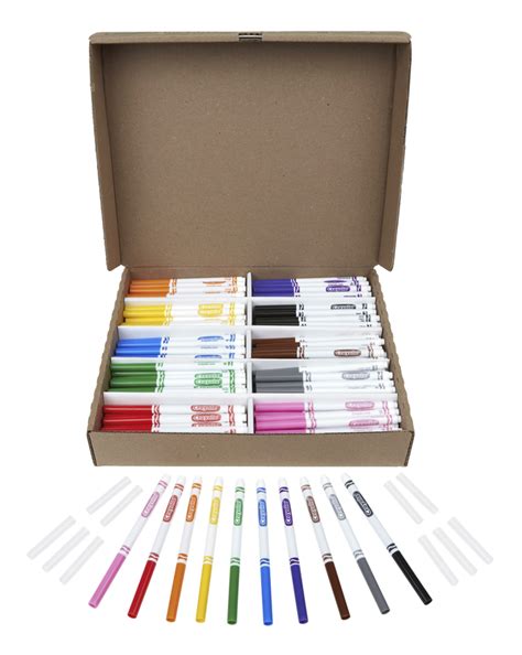 Crayola Marker Classpack Fine Line Assorted Colors Set Of 200