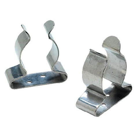 Pack Of 2 Small Polished Stainless Steel Spring Clamps For Boats