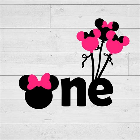 First Birthday Minnie Svg One Year Old Svg Mouse Head Svg Etsy