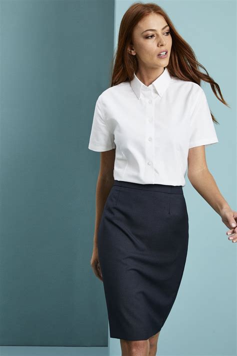 Short Sleeve Oxford Button Down Collar Blouse New In From Simon Jersey Uk