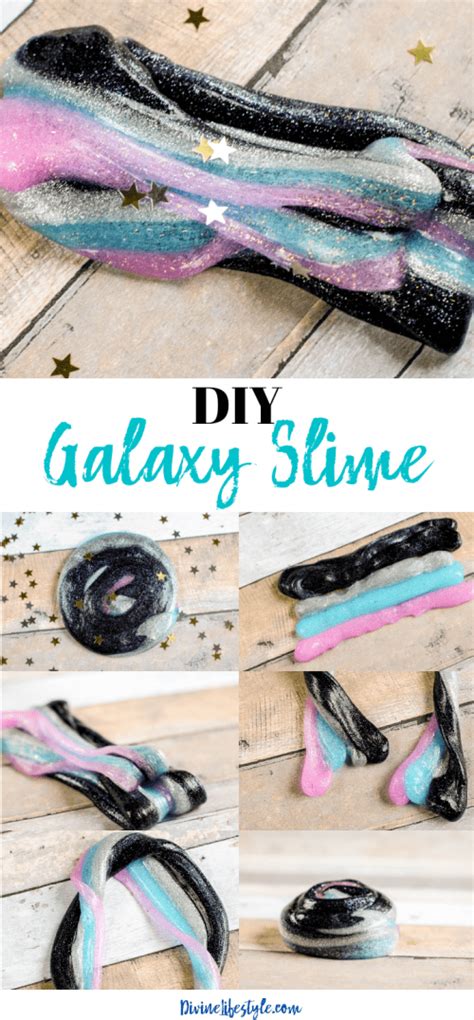 Super Easy Diy Galaxy Slime Recipe Divine Lifestyle