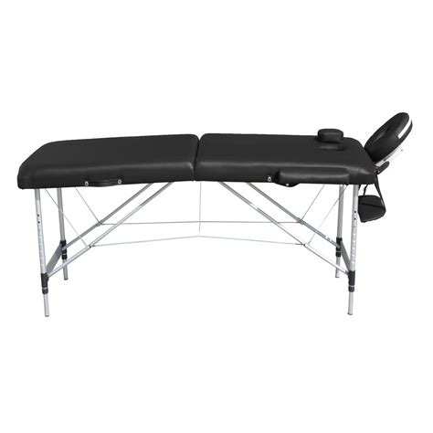 2 fold portable aluminium massage table massage bed beauty therapy bla