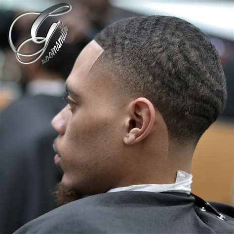 High Taper And Waves Created By The Groomsmith Tariq Nevar Low Fade