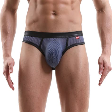 Mens Sexy Underwear Mesh After Empty Breathable Comfort Pants Sexy Underpants