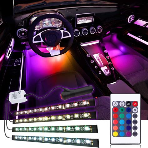 Buy Car Led Strip Light Ejs Super Car 4pcs 36 Led Multi Color Car