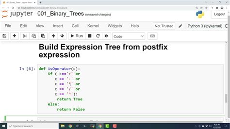 Ep003 Python Binary Tree Build Expression Tree Youtube