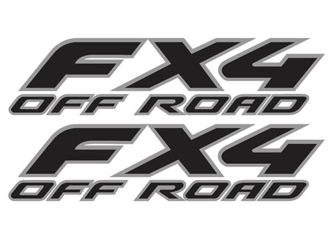 Pair 4x4 Fx4 Bed Decals Stickers Ford Truck T 4 Etsy