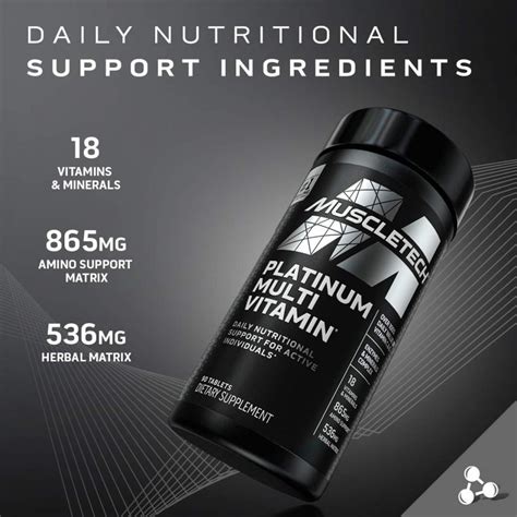 Muscletech Platinum Multi Vitamin Tablets Intact Nutrition
