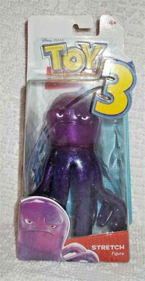 Toy Story 3 Stretch The Octopus Figure Purple Glitter Mattel Disney