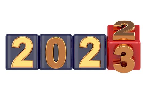 New Year 2023 Modern Design Style 3d Typography Of 2023 Logo Png