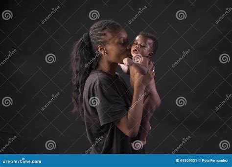 Baby And African American Loving Mother Stock Image Image Of Parent