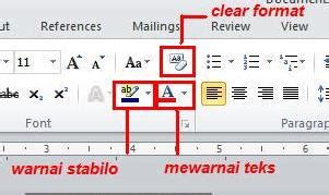 Cara Mewarnai Teks Pada Microsoft Word Belajar Ms Office