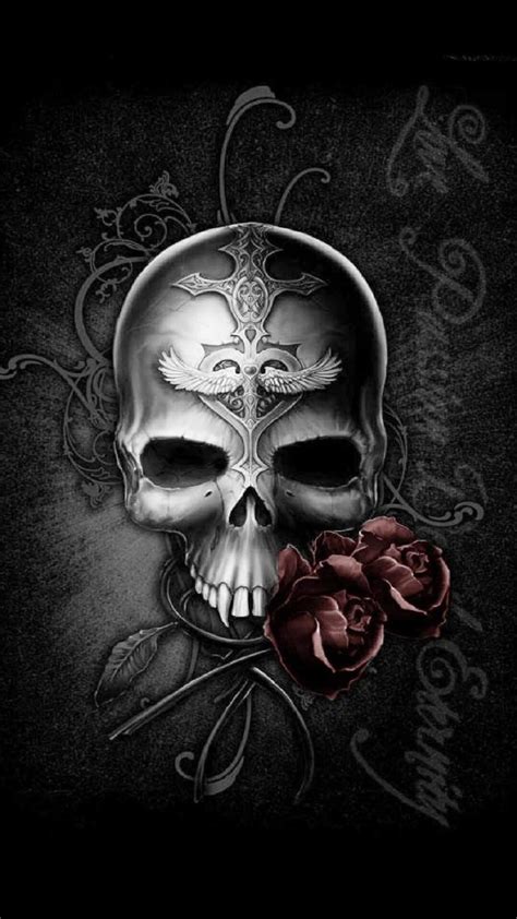 Pin By Zombee Ghoul On Skulls Grim Reapers Etc Skull Wallpaper